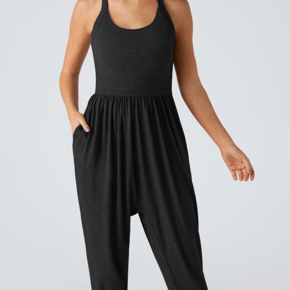 NWT Halara Large Jumpsuit Black